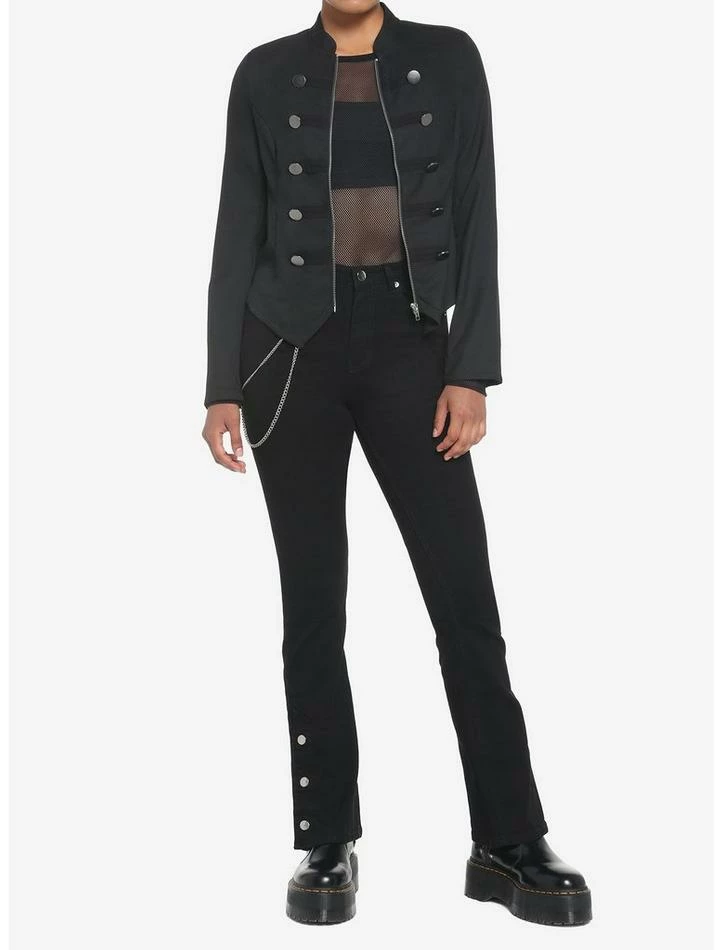 Buy 😀 Black 👧 Girls Military Jacket 😉 4 Buy 😀 Black 👧 Girls Military Jacket 😉 - Image 2