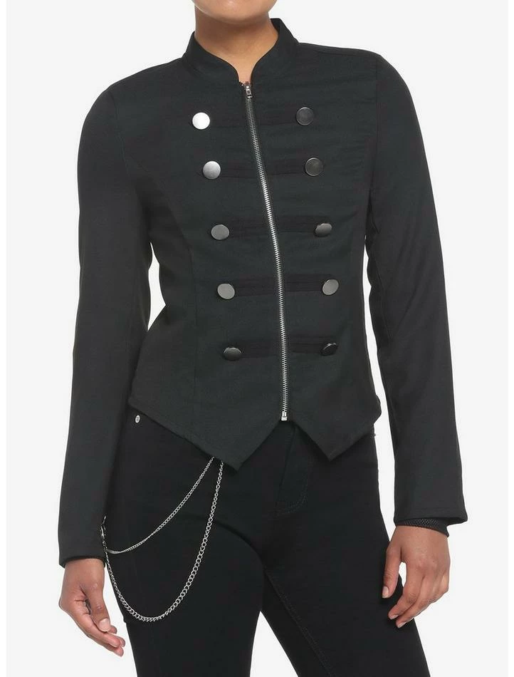 Buy 😀 Black 👧 Girls Military Jacket 😉 3 Buy 😀 Black 👧 Girls Military Jacket 😉