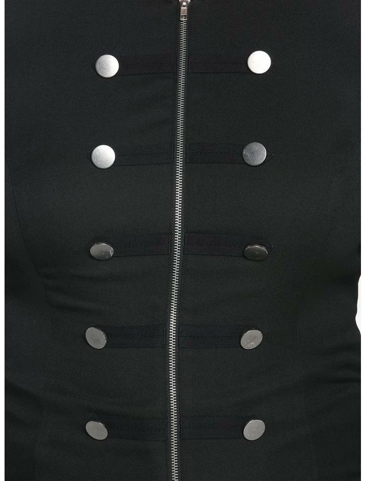 Hot Sale 👏 Black 👧 Girls Military Jacket Plus Size 😀 6 Hot Sale 👏 Black 👧 Girls Military Jacket Plus Size 😀 - Image 4