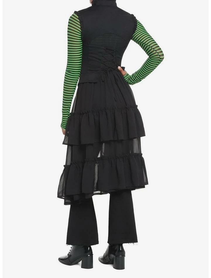 Best Pirce โจ Chiffon Tiered Double-Breasted Hi-Low ๐ง Girls Vest ๐ 5 Best Pirce โจ Chiffon Tiered Double-Breasted Hi-Low ๐ง Girls Vest ๐ - Image 3