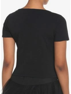 Cheap 🔔 Black Strappy 👧 Girls Crop T-Shirt 🔥 8 Cheap 🔔 Black Strappy 👧 Girls Crop T-Shirt 🔥 -HT Style Outlet Store 18539182 av2