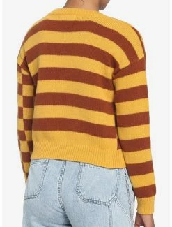 Buy ❤️ Mustard Checkered & Stripe Boyfriend Fit 👧 Girls Crop Cardigan 🔥 -HT Style Outlet Store 18540657 av2