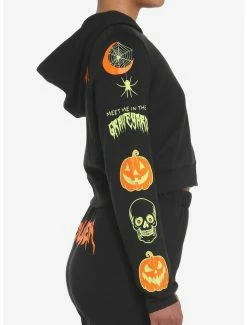 Flash Sale 🥰 Scream Queen Glow-In-The-Dark 👧 Girls Crop Hoodie 🥰 11 Flash Sale 🥰 Scream Queen Glow-In-The-Dark 👧 Girls Crop Hoodie 🥰 -HT Style Outlet Store 18547217 av4