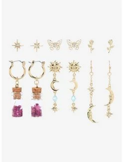 Flash Sale 😉 Celestial Flower Capsules Earring Set 🔔