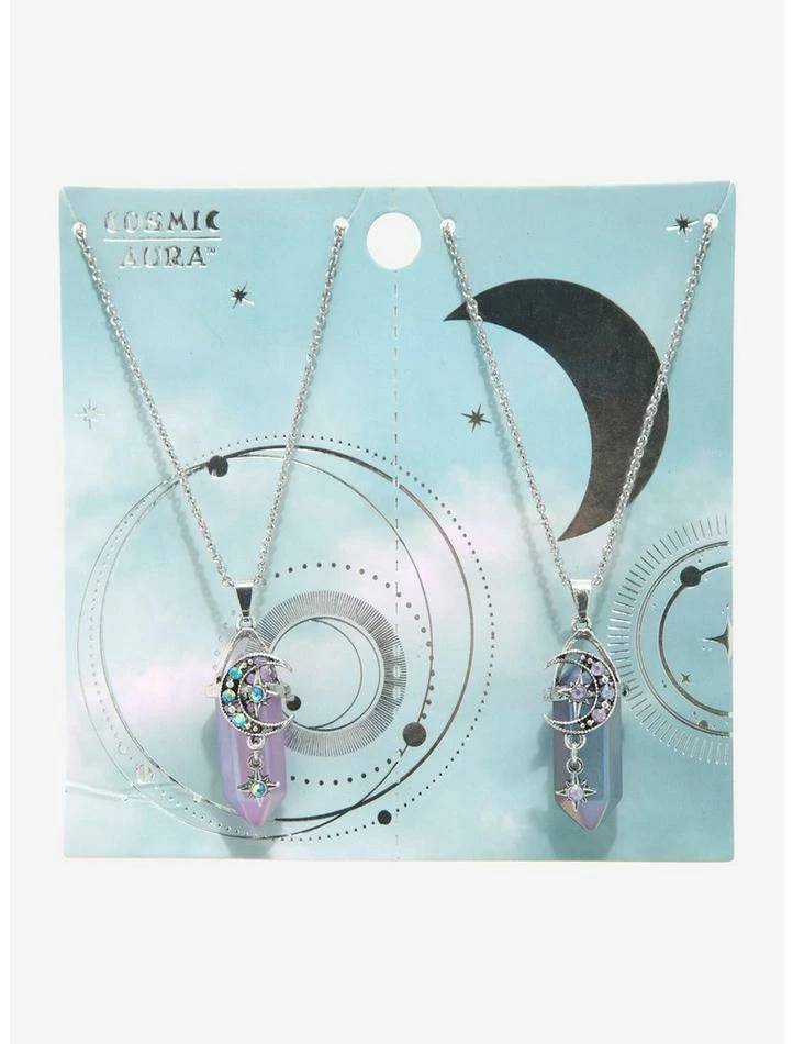 Hot Sale ๐ Dark Opalescent Celestial Crystal Best Friend Necklace Set ๐ฅ 5 Hot Sale ๐ Dark Opalescent Celestial Crystal Best Friend Necklace Set ๐ฅ - Image 3