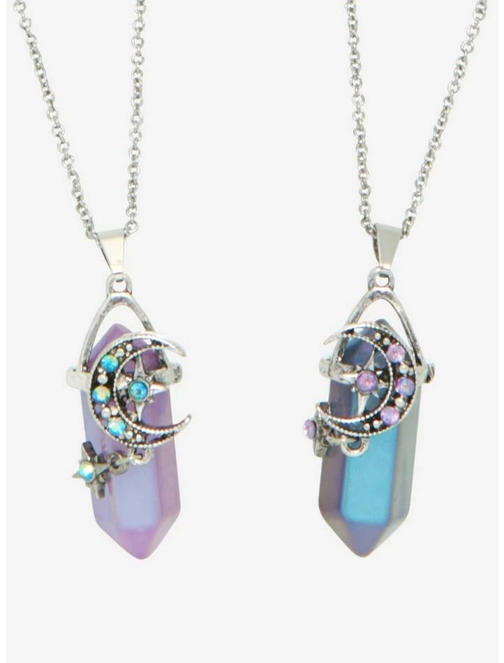 Hot Sale ๐ Dark Opalescent Celestial Crystal Best Friend Necklace Set ๐ฅ 3 Hot Sale ๐ Dark Opalescent Celestial Crystal Best Friend Necklace Set ๐ฅ