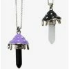 New 🔥 Mushroom Crystal Best Friend Necklace Set 👍 -HT Style Outlet Store 18623287 hi