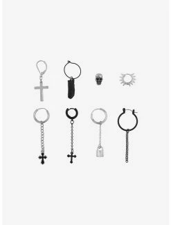 Best deal 🎁 Skull Cross Mismatch Earring Set ⭐ -HT Style Outlet Store 18624700 av1