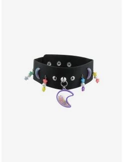 Flash Sale 🌟 Space Glitter Faux Leather Choker 😉 -HT Style Outlet Store 18625491 av1