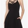 Best Pirce ๐งจ Black Front Strappy ๐ Dress ๐ 1 Best Pirce ๐งจ Black Front Strappy ๐ Dress ๐ -HT Style Outlet Store 18637541 hi
