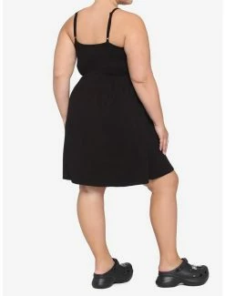 Best Pirce 🎉 Black Front Strappy 👗 Dress Plus Size 🧨 -HT Style Outlet Store 18637634 av2