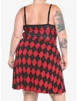 Brand new 💯 Red & Black Argyle 👗 Dress Plus Size 🤩 -HT Style Outlet Store 18653462 av2