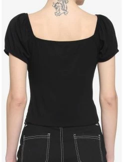 Wholesale 🛒 Black Rose Lace 👧 Girls Crop Top 😀 -HT Style Outlet Store 18653486 av2