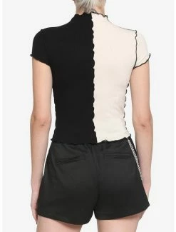 Best Sale 🤩 Black & Ivory Split 👧 Girls Baby T-Shirt 🌟 7 Best Sale 🤩 Black & Ivory Split 👧 Girls Baby T-Shirt 🌟 -HT Style Outlet Store 18664045 av2