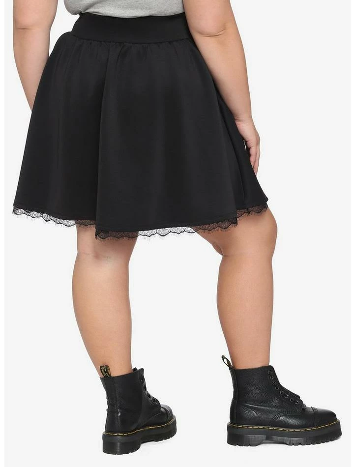 Outlet โ๏ธ Black Lace-Up Skater ๐ Skirt Plus Size ๐งจ 4 Outlet โ๏ธ Black Lace-Up Skater ๐ Skirt Plus Size ๐งจ - Image 2