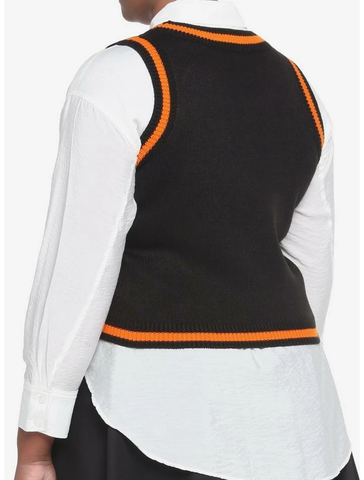 Coupon ✔️ Black & Orange Pumpkin 👧 Girls Sweater Vest Plus Size ⭐ 5 Coupon ✔️ Black & Orange Pumpkin 👧 Girls Sweater Vest Plus Size ⭐ - Image 3