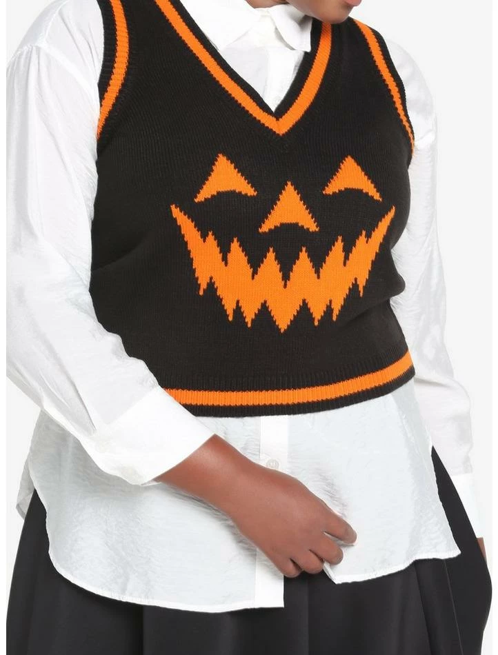 Coupon ✔️ Black & Orange Pumpkin 👧 Girls Sweater Vest Plus Size ⭐ 7 Coupon ✔️ Black & Orange Pumpkin 👧 Girls Sweater Vest Plus Size ⭐ - Image 5