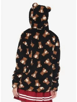 Deals ⌛ Teddy Bear Sherpa 👧 Girls Hoodie 👍 -HT Style Outlet Store 18759075 av2