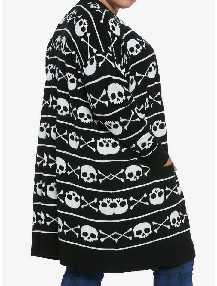 Outlet โค๏ธ Skull & Cross Bones ๐ง Girls Cardigan Plus Size ๐ฅฐ 5 Outlet โค๏ธ Skull & Cross Bones ๐ง Girls Cardigan Plus Size ๐ฅฐ - Image 3