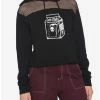 Outlet 👏 Goth Milk Mesh 👧 Girls Crop Hoodie ⌛ -HT Style Outlet Store 18760457 hi