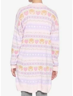 Budget 👍 Pastel Teddy Bear & Strawberries Oversized 👧 Girls Cardigan 🤩 -HT Style Outlet Store 18760518 av2