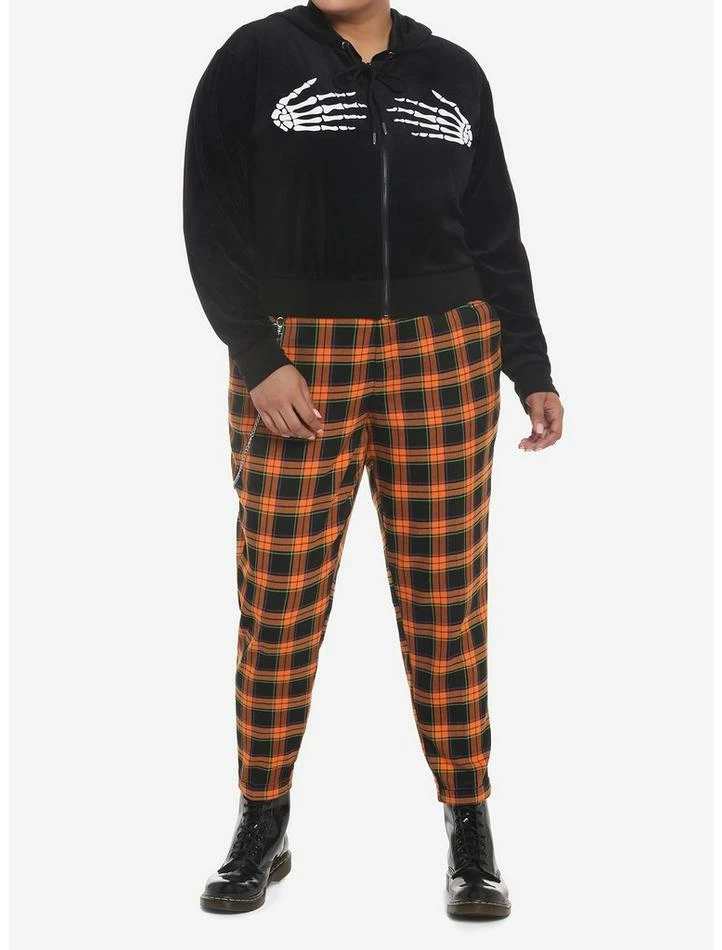 Wholesale 👏 Skull Hands Crop 👧 Girls Hoodie Plus Size ❤️ 4 Wholesale 👏 Skull Hands Crop 👧 Girls Hoodie Plus Size ❤️ - Image 2