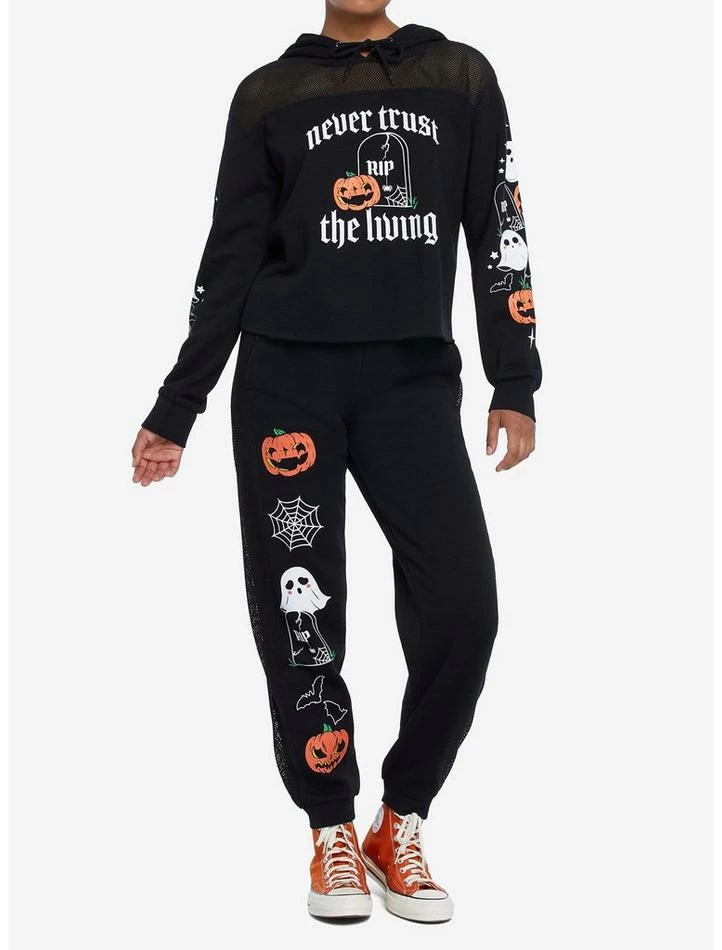 Best reviews of 🌟 Never Trust The Living Mesh 👧 Girls Crop Hoodie 😍 4 Best reviews of 🌟 Never Trust The Living Mesh 👧 Girls Crop Hoodie 😍 - Image 2