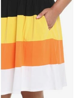 Hot Sale 🌟 Candy Corn Tiered 👗 Dress Plus Size 🤩 -HT Style Outlet Store 18815048 av3