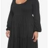Brand new 💯 Black Tiered Long-Sleeve 👗 Dress Plus Size 🔥 -HT Style Outlet Store 18815310 hi