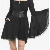 Best deal 🎉 Black Corset Bell Sleeve 👗 Dress 🌟 -HT Style Outlet Store 18815364 hi