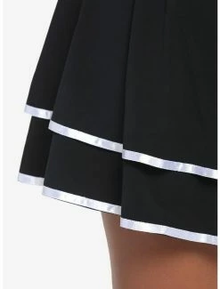 New ⌛ Black & White Triple Lace-Up Tiered 👗 Skirt Plus Size 🎉 -HT Style Outlet Store 18816030 av3