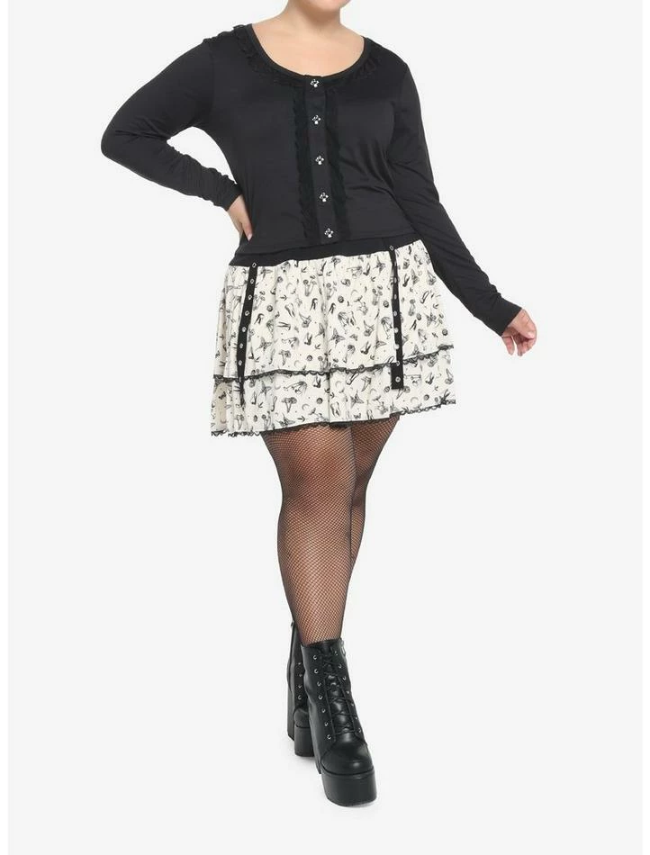 Hot Sale 🛒 Mushroom Teeth Tiered 👗 Skirt Plus Size 👍 5 Hot Sale 🛒 Mushroom Teeth Tiered 👗 Skirt Plus Size 👍 - Image 3