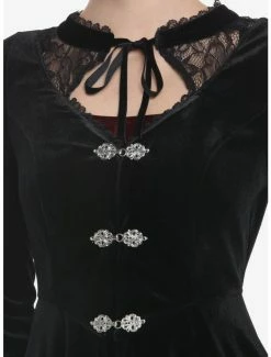 Discount 🎁 Black Velvet Hi-Low 👧 Girls Jacket ✔️ -HT Style Outlet Store 18817693 av3