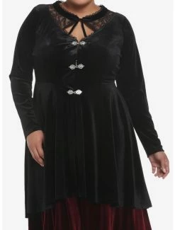 Discount 🔔 Black Velvet Hi-Low 👧 Girls Jacket Plus Size 👍