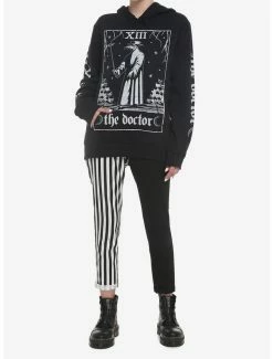 Best Sale 😍 Plague Doctor Tarot Card 👧 Girls Hoodie ✨ -HT Style Outlet Store 18817724 av1