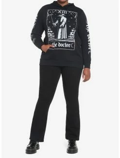 Promo 👍 Plague Doctor Tarot Card 👧 Girls Hoodie Plus Size 👏 -HT Style Outlet Store 18817732 av1