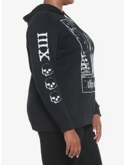 Promo 👍 Plague Doctor Tarot Card 👧 Girls Hoodie Plus Size 👏 -HT Style Outlet Store 18817732 av3