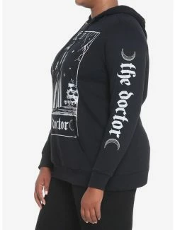 Promo 👍 Plague Doctor Tarot Card 👧 Girls Hoodie Plus Size 👏 -HT Style Outlet Store 18817732 av4