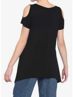 New 🎁 Music Notes & Clefs Cold Shoulder 👧 Girls Top 😉 -HT Style Outlet Store 18817762 av2