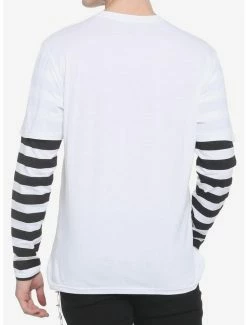 Hot Sale 👏 Black & White Stripe Bunny Twofer Long-Sleeve T-Shirt 🤩 -HT Style Outlet Store 18847505 av2