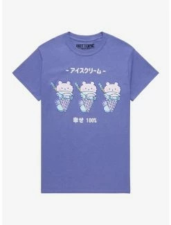 Brand new 💯 Bear Cone Boyfriend Fit 👧 Girls T-Shirt By Clarilucky 🌟