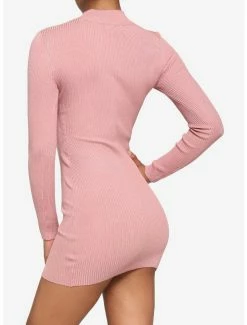 Wholesale ๐งจ Pink Ribbed Lace-Up Mini ๐ Dress ๐ฏ 7 Wholesale ๐งจ Pink Ribbed Lace-Up Mini ๐ Dress ๐ฏ -HT Style Outlet Store 18870869 av2