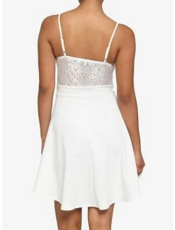 Cheapest 👏 Ivory Lace Hi-Low Skater 👗 Dress 😀 -HT Style Outlet Store 18870893 av2