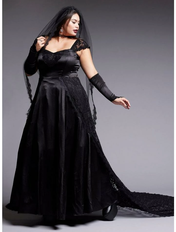 Discount 😉 Black Lace Gothic Special Occasion 👗 Dress Plus Size Limited Edition 😉 3 Discount 😉 Black Lace Gothic Special Occasion 👗 Dress Plus Size Limited Edition 😉