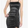 Discount 😍 Black Asymmetrical Ruched 👗 Dress 🛒 -HT Style Outlet Store 18874412 hi