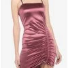 Wholesale 🧨 Mauve Ruched Strappy 👗 Dress ❤️ -HT Style Outlet Store 18874417 hi
