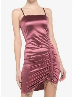 Wholesale 🧨 Mauve Ruched Strappy 👗 Dress ❤️