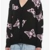 Top 10 😍 Black & Pink Butterfly 👧 Girls Cardigan 😉 -HT Style Outlet Store 18921997 hi