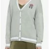 Cheap 😍 Mushroom Frog Varsity 👧 Girls Cardigan ⌛ -HT Style Outlet Store 18922029 hi