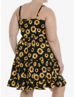 New 🛒 Sunflower Tiered Strappy 👗 Dress Plus Size ⌛ -HT Style Outlet Store 18927490 av2